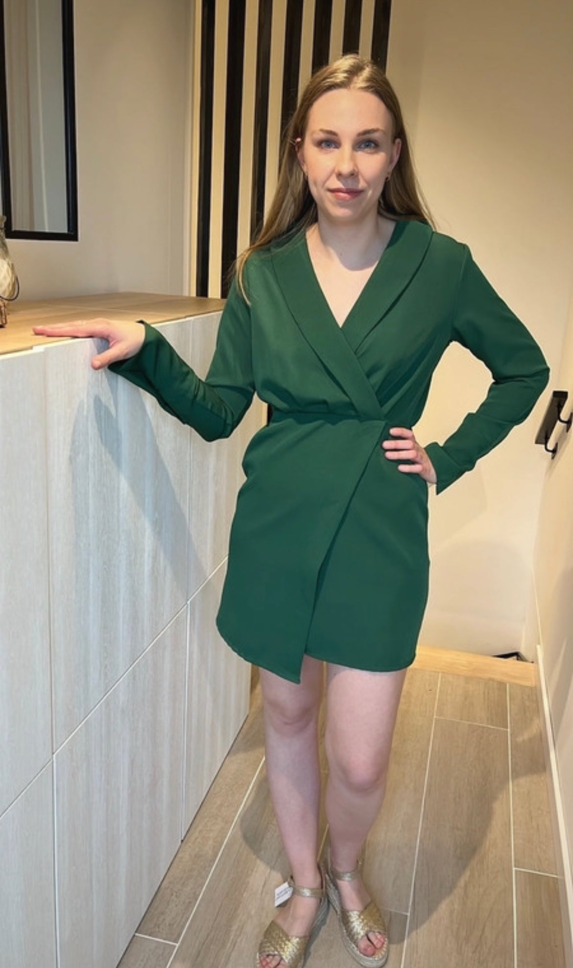 Elegante jurk groen